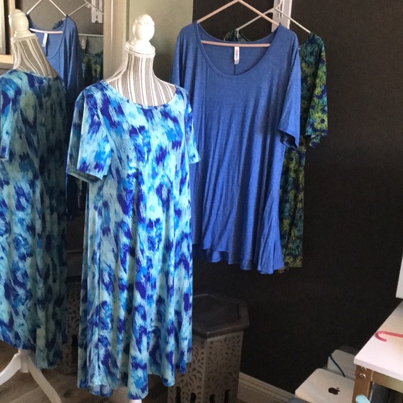 🔥1 hr sale🔥3 pieces, LuLaRoe, 2XL: 1 dress, 2 tops